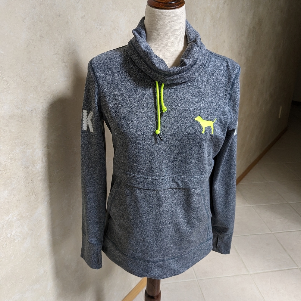 Pink Cowl Neck Pullover